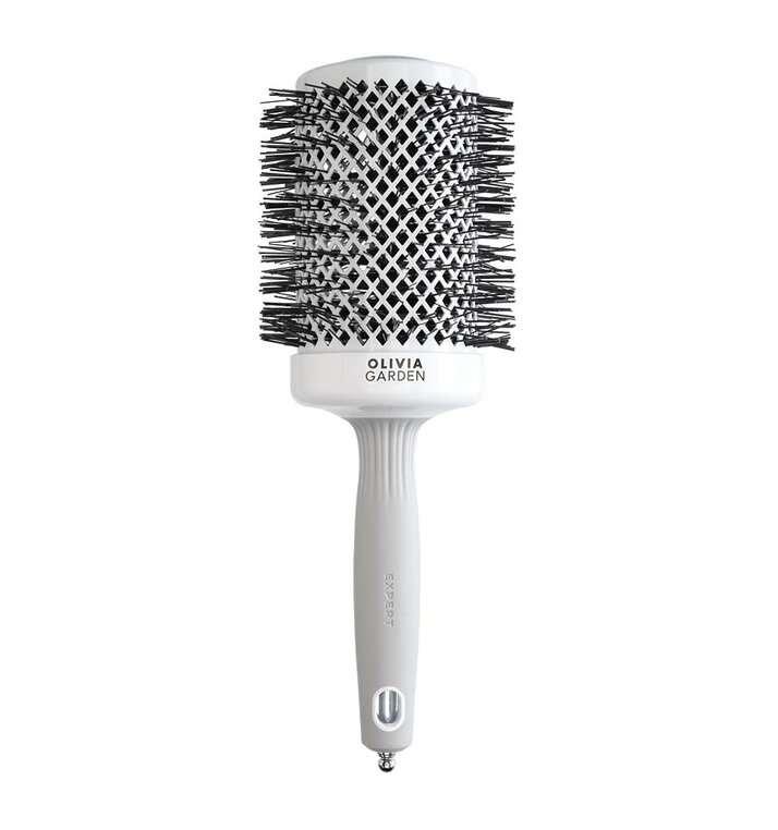 Olivia Garden Expert Perie De Păr Profesională Nano Thermic Ceramic+Ion Alb/Gri 65