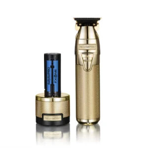 Aparat de Contur Profesional Babyliss Pro Skeleton Fxone Cu Baterie Interschimbabilă Și Motor Digital High Torque, Gold
