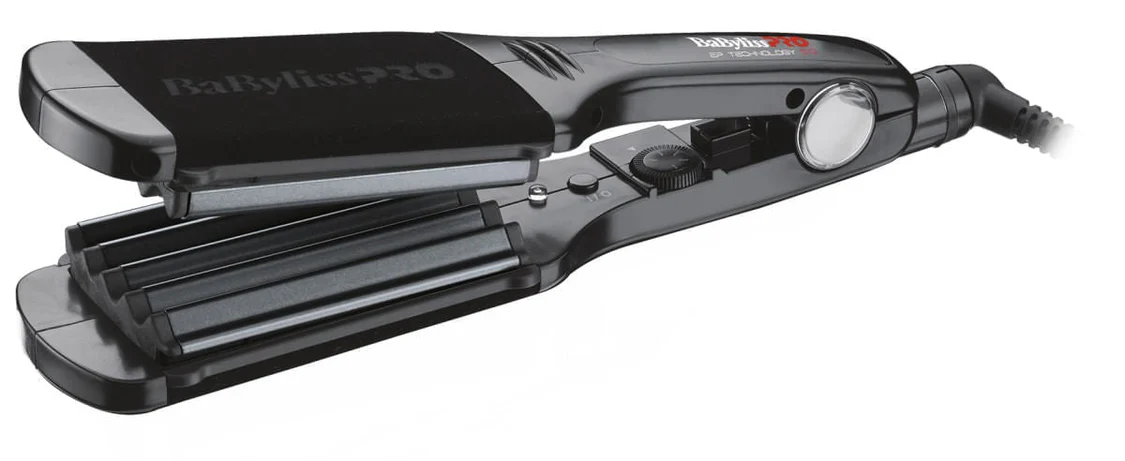 Placă Profesională De Creponat Părul BabylissPro Dial-a-Heat Crimping Iron 60mm - imagine 2